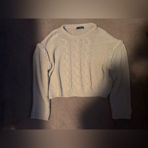 BRAIDED KNITTED SWEATER